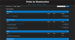 Desktop Screenshot of prideindomination.com