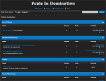 Tablet Screenshot of prideindomination.com